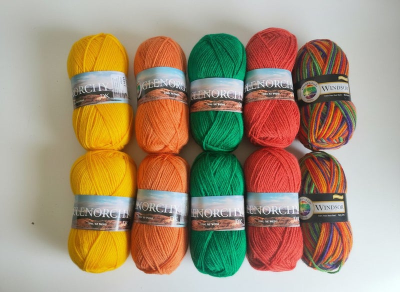 Countrywide Yarns Windsor & Glenorchy 8ply mixed 10 pack***$1 RESERVE*** Carousel 1