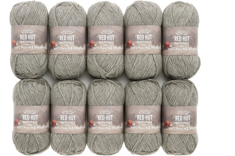 Woolly Red Hut Naturals - 10 pack - 8 ply ***$1 RESERVE*** Carousel 1