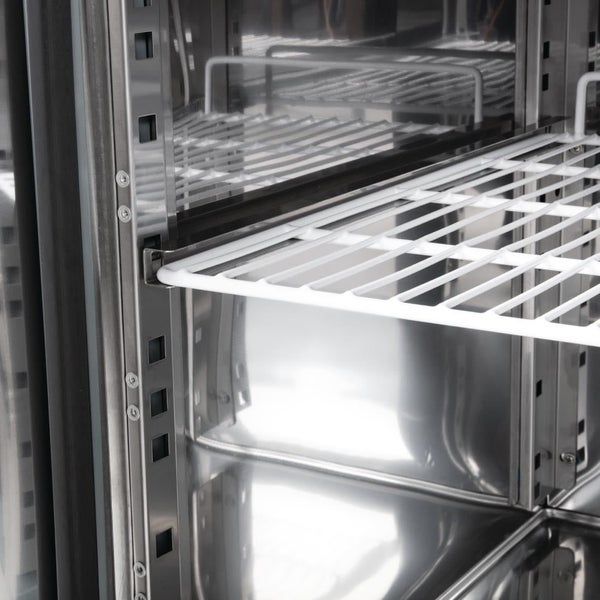 Polar U-Series Triple Door Counter Fridge - 417Ltr UA048-A Carousel 12