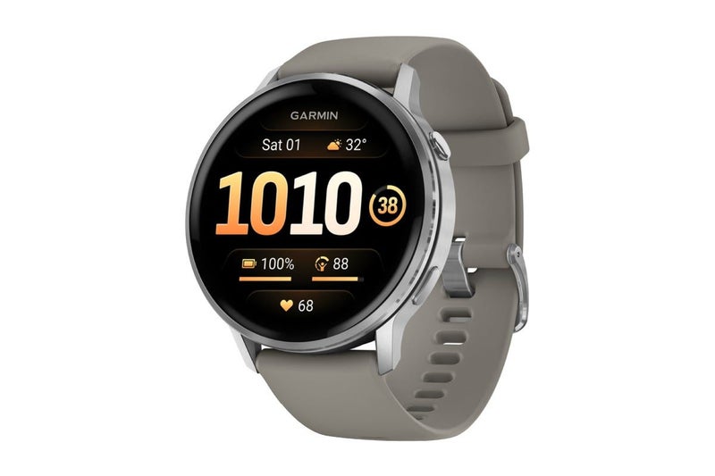Garmin Venu 4 Smart Sports Watch (Silver/Silver Grey, 45mm) Carousel 1