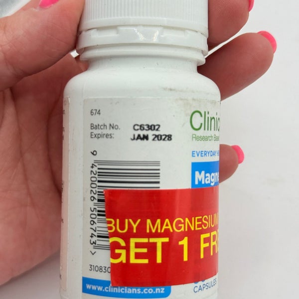 Clinicians Magnesium 625 High Absorption - 90 Capsules Carousel 3