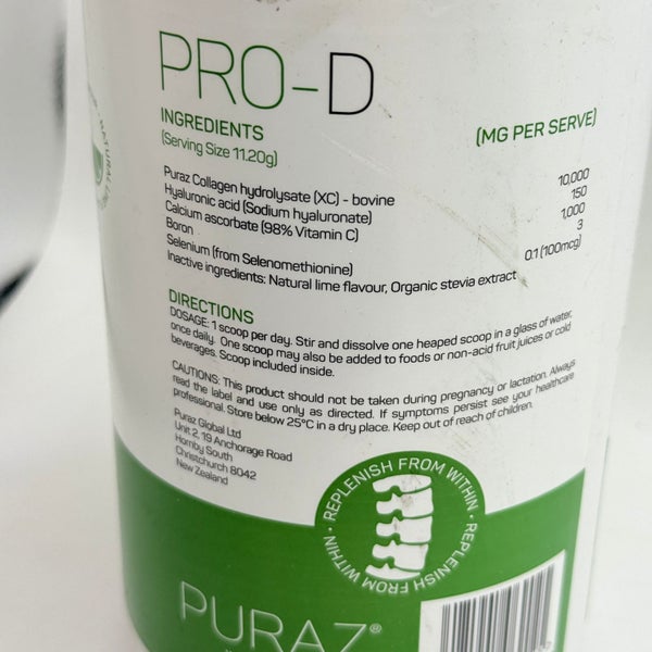 Puraz PRO-D Joint Health Collagen Powder - 338g Carousel 2