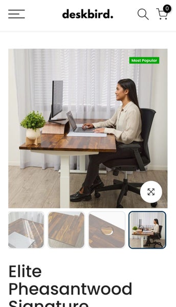 Standing electric desk - Deskbird Carousel 1