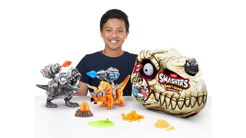 Zuru Smashers Dino Island Discovery Toy - T-Rex Battles ( BRAND NEW ) Carousel 2