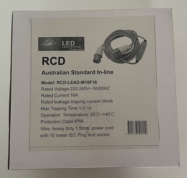 Australian Standard In-Line RCD Lead M16F16 Carousel 2