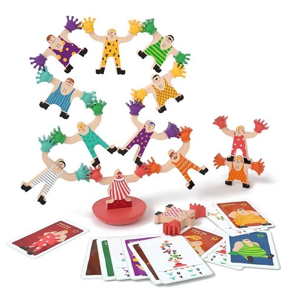 Fingertip Hercules Stack Game Wooden Balance Building Blocks Board Games Carousel 2