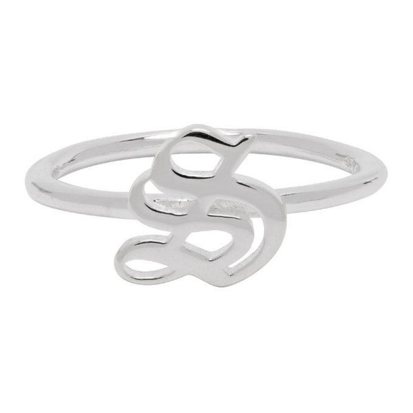 STOLEN GIRLFRIENDS CLUB | GOTHIC STAMP STACKER RING - L Carousel 1