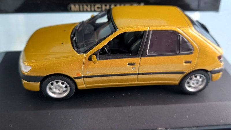 1998 Peugeot 4-Door Gold Metallic ~ Minichamps 1/43 Carousel 2