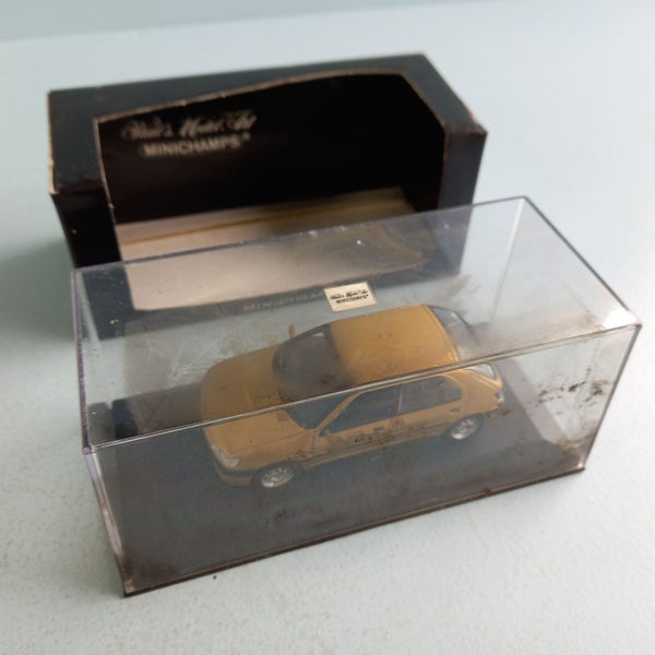 1998 Peugeot 4-Door Gold Metallic ~ Minichamps 1/43 Carousel 6