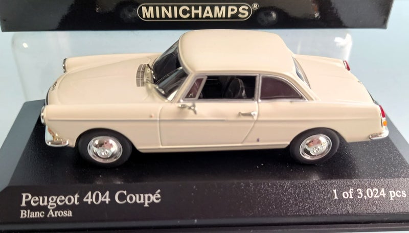 1962 Peugeot 404 Coupe Cream ~ Minichamps 1/43 Carousel 2