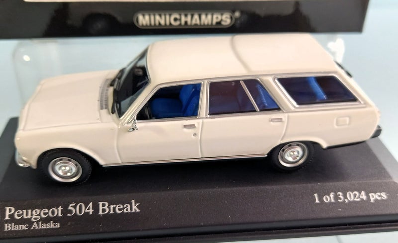 1975 Peugeot 504 Break White ~ Minichamps 1/43 Carousel 2