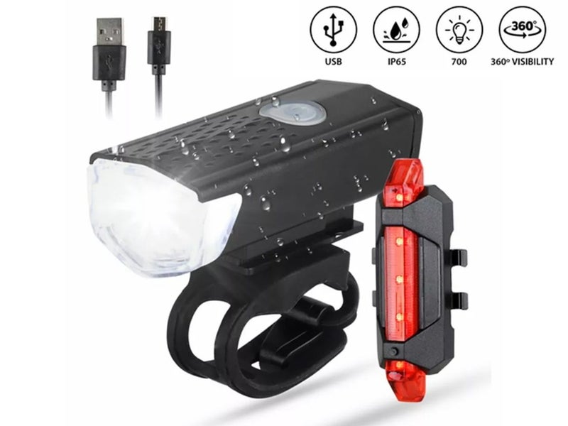 Rechargeable Waterproof Bike Lights Carousel 1