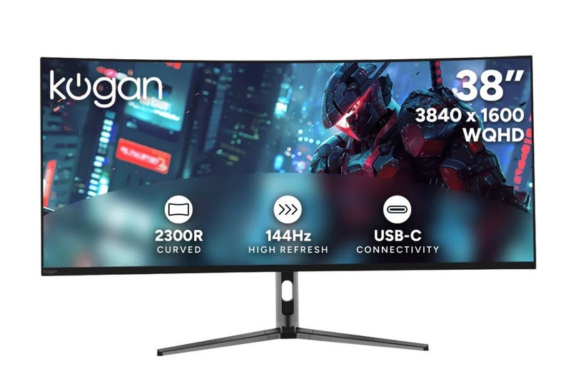 Kogan Infinity 38" Curved Ultrawide WQHD+ 144Hz 1ms FreeSync USB-C Gaming Monito Carousel 1
