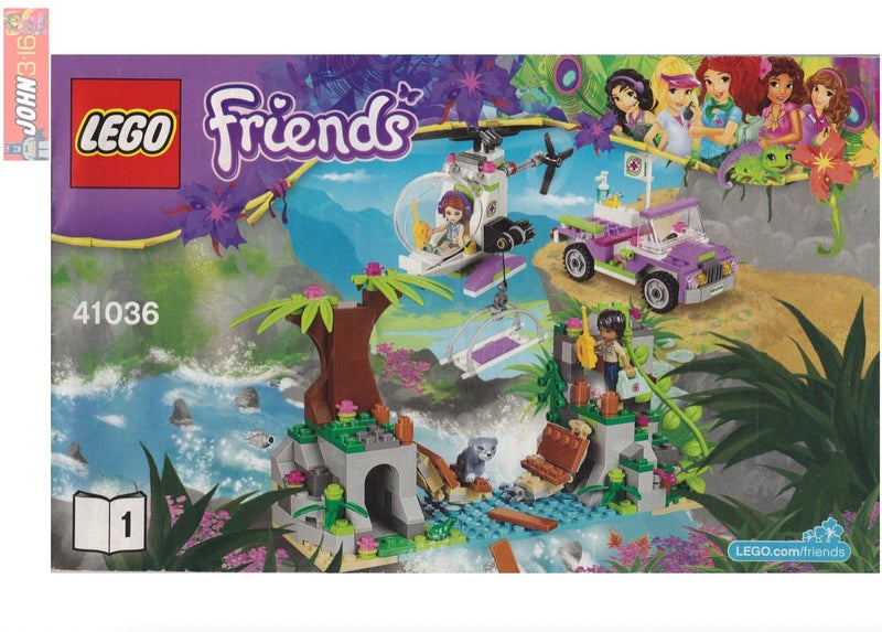 ADORABLE LEGO FRIENDS SET - 41036 JUNGLE BRIDGE RESCUE Carousel 1