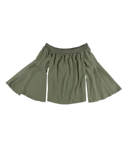 bar III Womens Bell Sleeves Knit Blouse, NWT Carousel 1