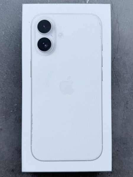 Apple iPhone 16 white 256GB unlocked complete with box and accessories, as new.64527466609795110