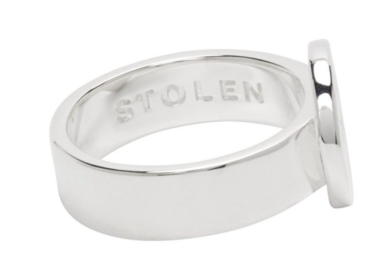 STOLEN GIRLFRIENDS CLUB | Silver S-Logo Cap Ring - Size N Carousel 2