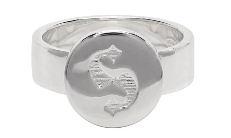 STOLEN GIRLFRIENDS CLUB | Silver S-Logo Cap Ring - Size N Carousel 1
