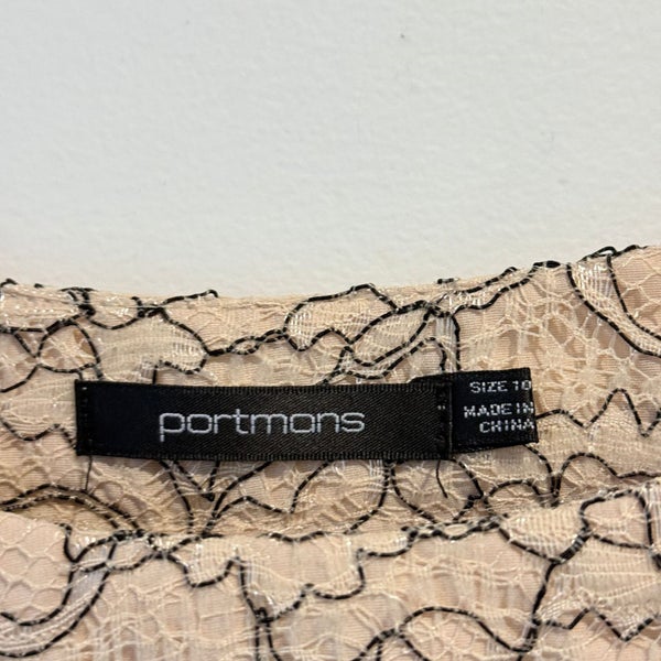 Portmons Size 10 Nude Lace Dress Carousel 2
