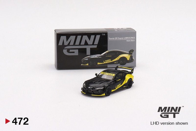 Mini GT Toyota GR Supra LB-Works Matte Black Carousel 1