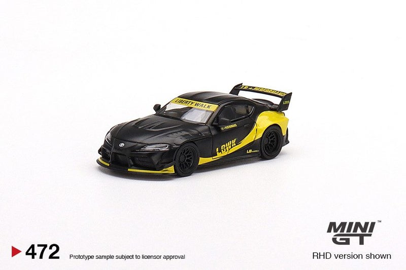 Mini GT Toyota GR Supra LB-Works Matte Black Carousel 2