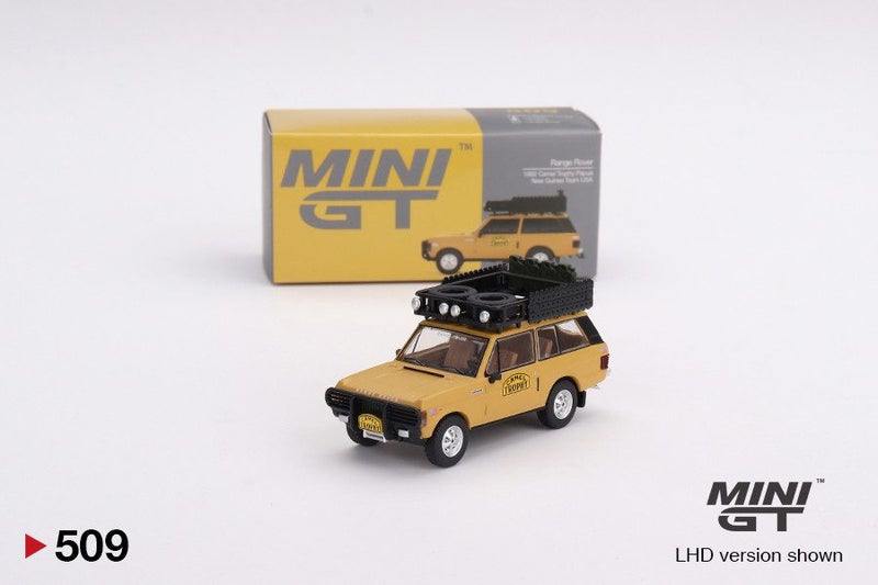Mini GT Range Rover 1982 Camel Trophy Papua New Guinea Team USA Carousel 1