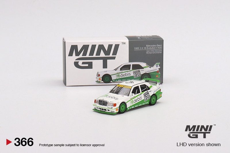 Mini GT Mercedes-Benz 190E 2.5 16 Evolution II 1991 DTM Zakspeed #20 Michael ... Carousel 1