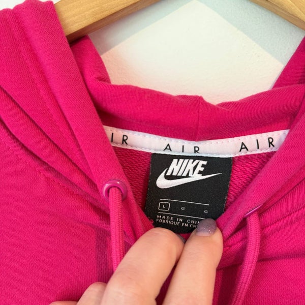 Nike Air L Pink Women's Graphic Hooded Sweatshirt Carousel 2