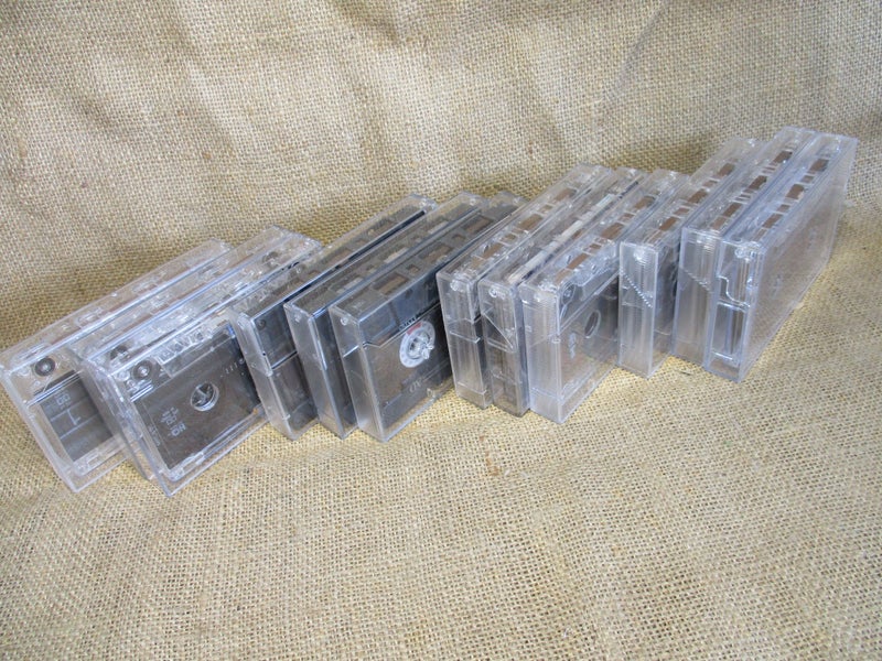 12 x unused audio cassette tapes. Carousel 1
