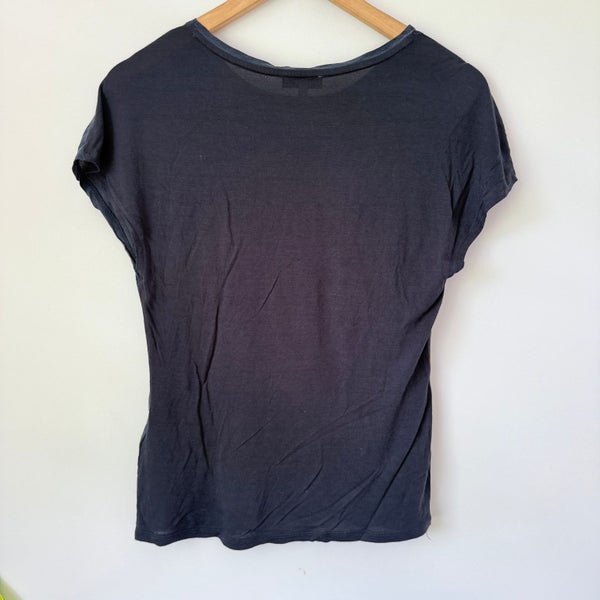 Reiss XS Short-Sleeved Linen Top Carousel 6