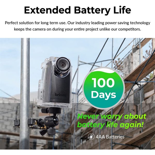 Brinno BCC300C Time Lapse Construction Camera Clamp Bundle Includes TLC300 Time Carousel 5