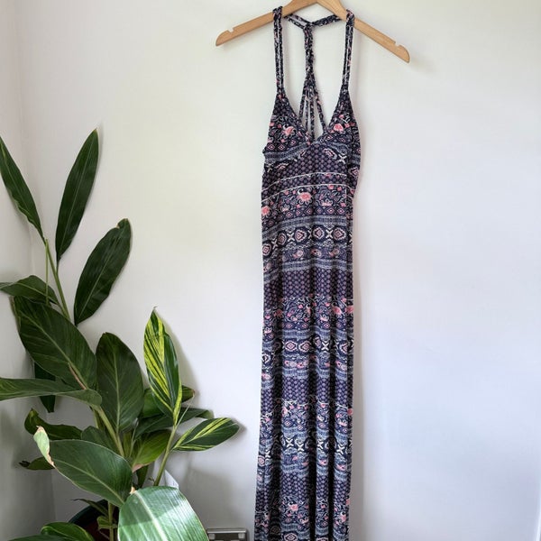 Chic A Booti 12 Bohemian Print Maxi Dress Criss-cross Back Carousel 1