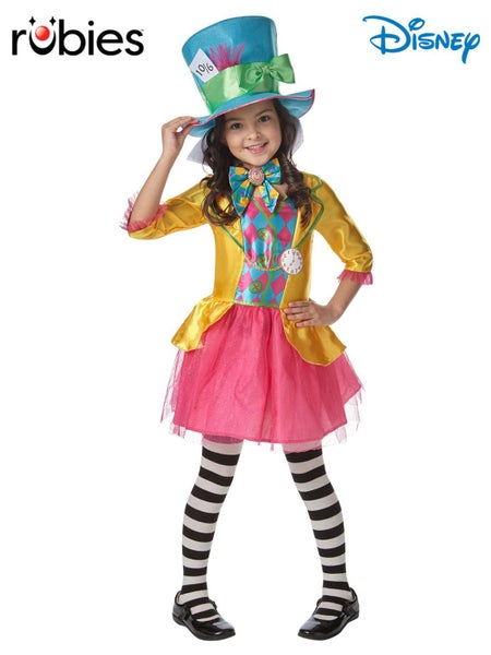 MAD HATTER GIRLS DELUXE COSTUME ASSORTED SIZES Carousel 1