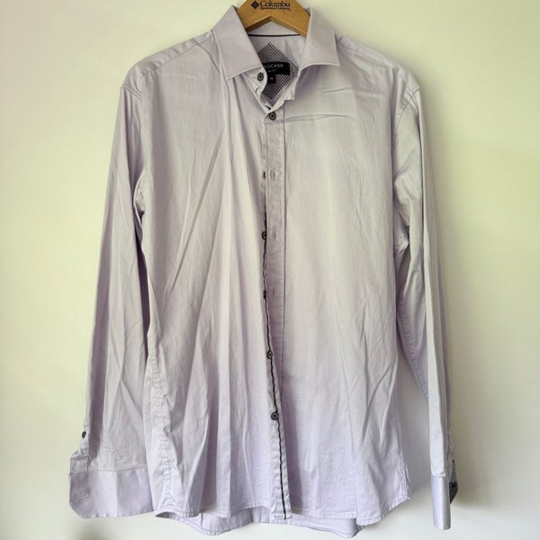 Tarocash Size M Lavender Dress Button-Up Shirt Carousel 1