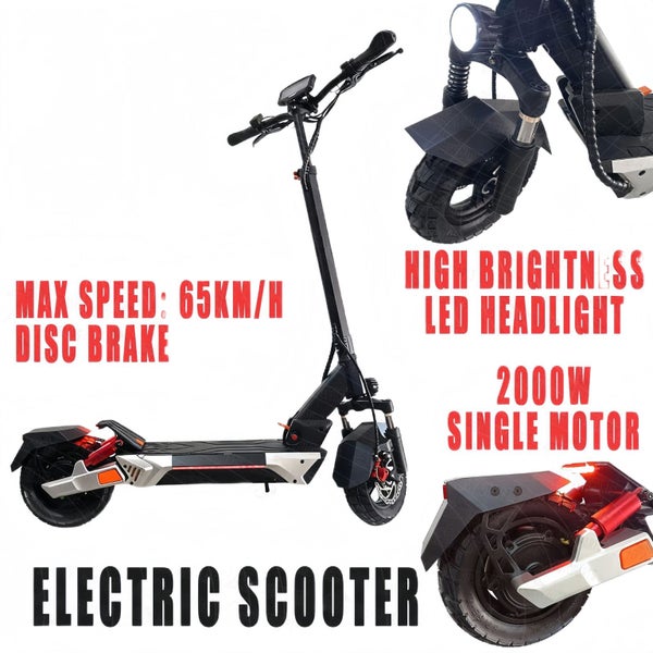 2000W Foldable Adult Off Road E-Bike Electric Scooter Dual Motor 65KM/H NEW Carousel 1
