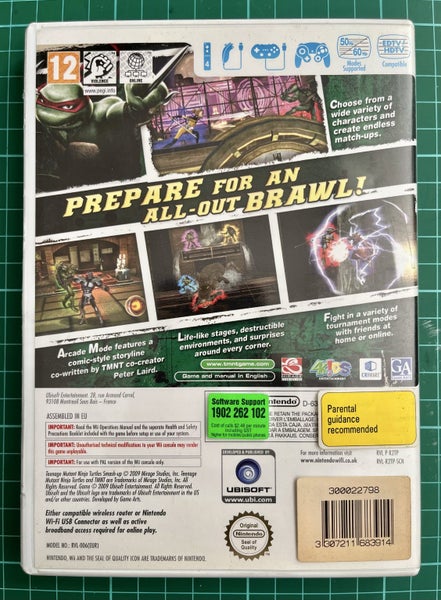 TMNT Teenage Mutant Ninja Turtle SMASH UP Wii Complete Carousel 3