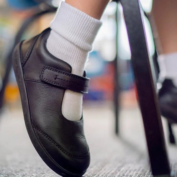 Bobux Kid+ Black School Leather Shoe Quest Mary Jane Carousel 2