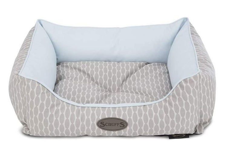 DOG BED SCRUFFS SIESTA BOX BED LARGE/XL 90 X 70CM BLUE Carousel 2