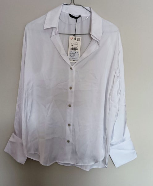 Zara collared long sleeve shirt. Carousel 1