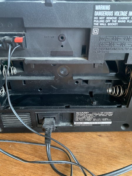 SHARP Portable Stereo - Made in Japan64529013670018111