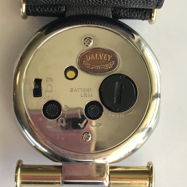 ** :: DALVEY SCOTTISH TRAVEL POCKET CLOCK :: GOLD PLATE TRIM :: $$72-50 ::64528985199490114