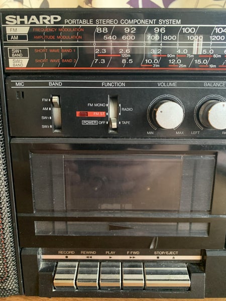 SHARP Portable Stereo - Made in Japan64529013670018113