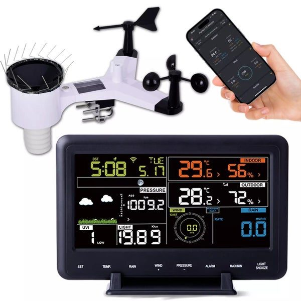 Weather Station Wifi Wireless Professional Solar Power Carousel 1
