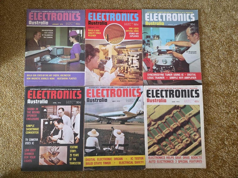 Vintage Magazines - Electronics Australia x6 (Various sets 1970's) Carousel 2