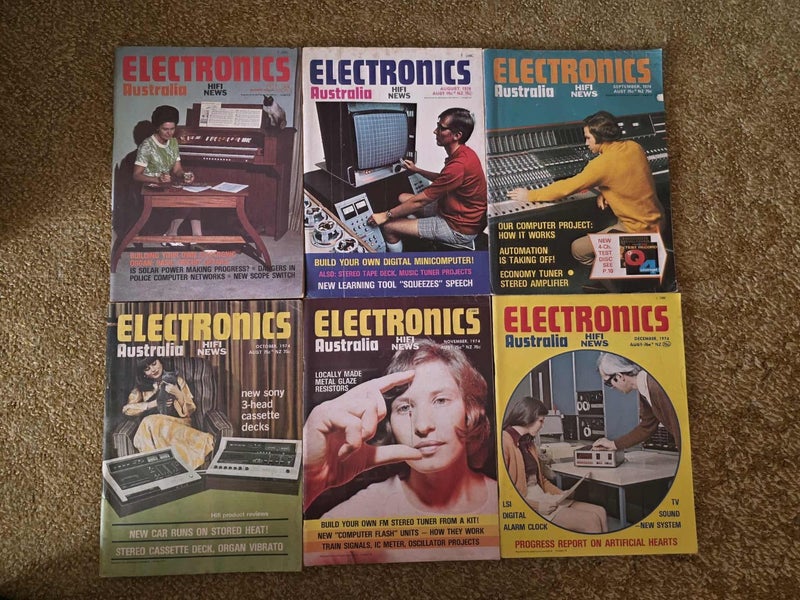 Vintage Magazines - Electronics Australia x6 (Various sets 1970's) Carousel 9