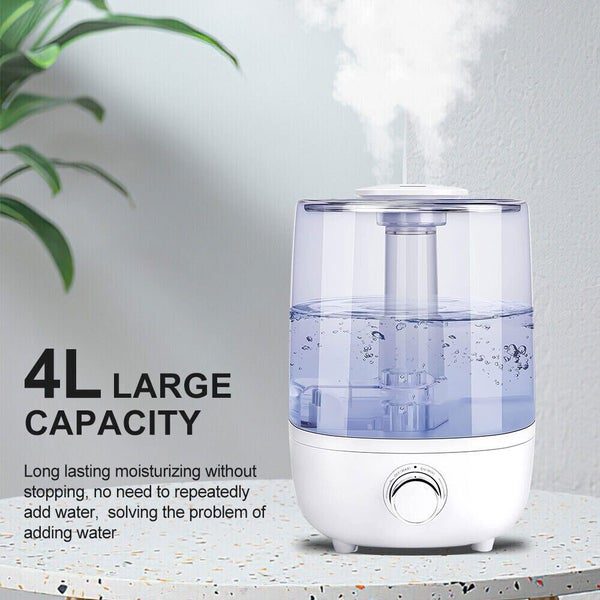 4L Air Humidifier Ultrasonic Cool Mist Purifier Aromatherapy W/ Large Water Tank Carousel 2