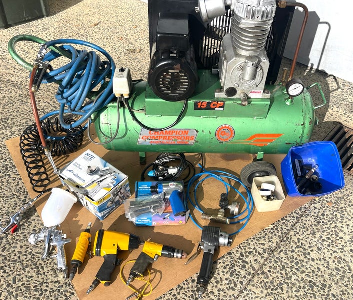 Air Compressor and various tools64529597704707111