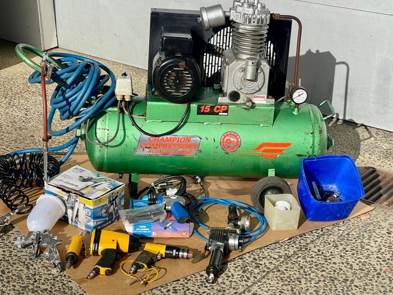 Air Compressor and various tools64529597704707110