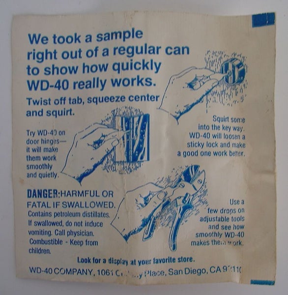 Vintage WD40 Advertising Promotional Sample x 2 Carousel 2