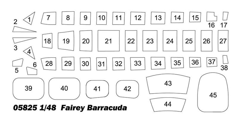 Trumpeter 1:48 Scale Fairey Barracuda Mk.II 05825 Plastic Model Kit64532401979267111